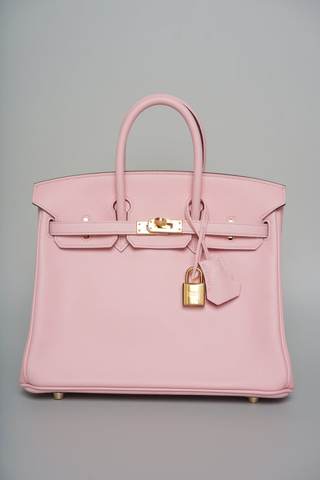 Hermes Birkin 25 in Sakura Swift Ghw (Brand New)