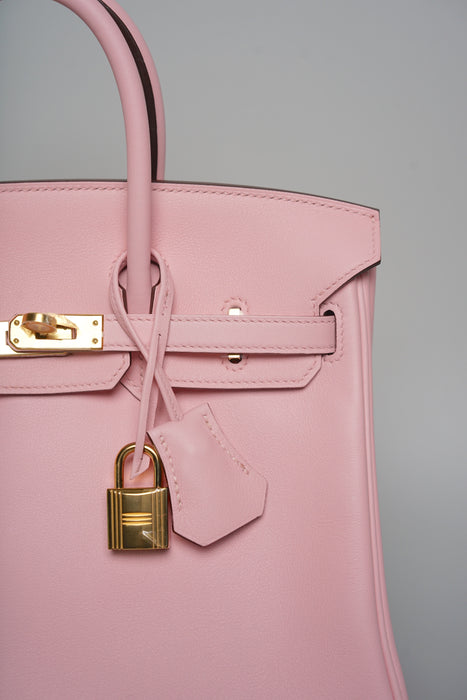 Hermes Birkin 25 in Sakura Swift Ghw (Brand New)