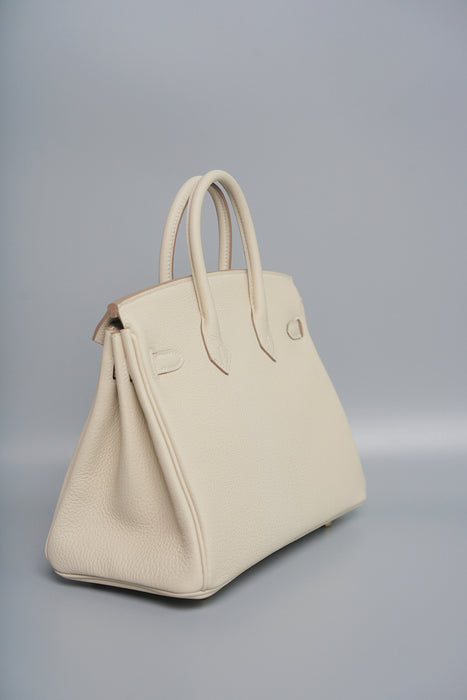 Hermes Birkin 25 in Craie Togo Ghw (Brand New)