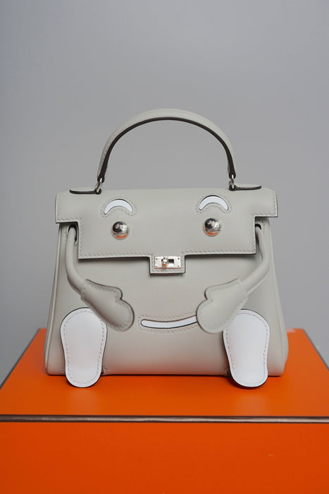 Hermes Kelly Dole in Glacier/Bleu Brume Phw (Brand New)