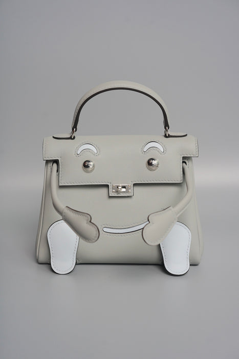 Hermes Kelly Dole in Glacier/Bleu Brume Phw (Brand New)