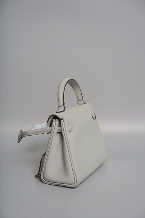 Hermes Kelly Dole in Glacier/Bleu Brume Phw (Brand New)