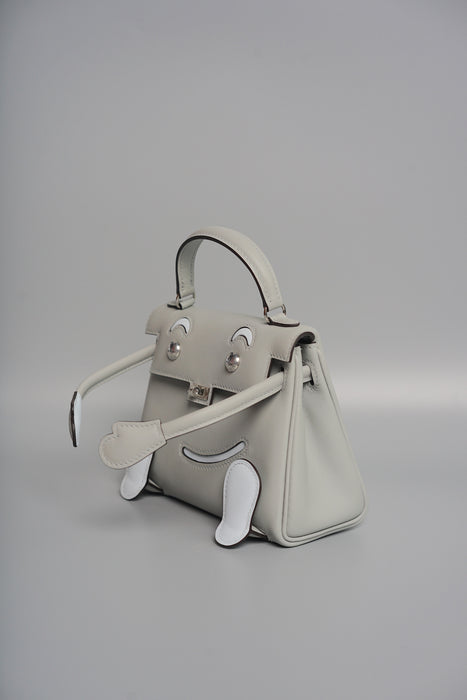 Hermes Kelly Dole in Glacier/Bleu Brume Phw (Brand New)