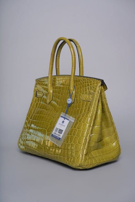 Hermes Birkin 30 in Vert Anis Phw
