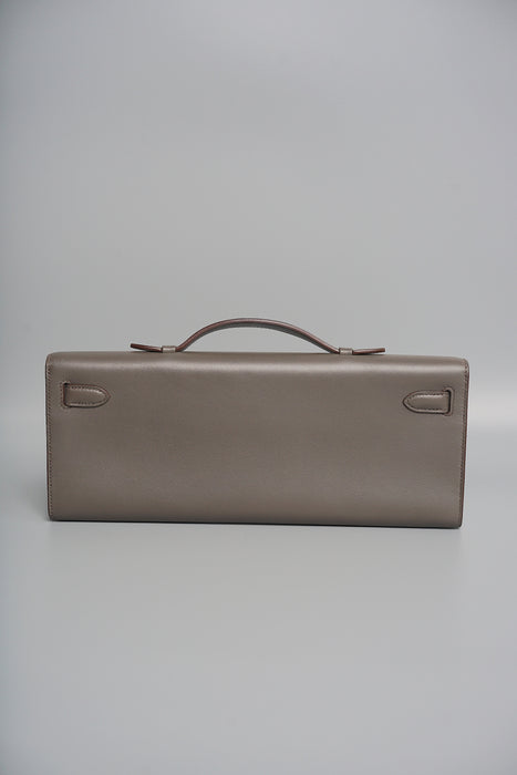 Hermes Kelly Cut in Etain Swift Ghw