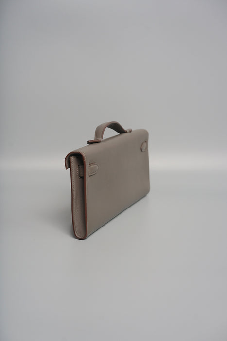 Hermes Kelly Cut in Etain Swift Ghw