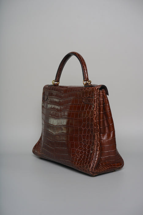 Hermes Kelly 32 Havana Matte Niloticus Ghw