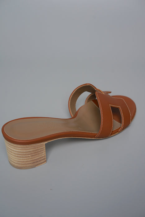 Hermes Oasis Sandals in Gold Size 37 (Brand New)