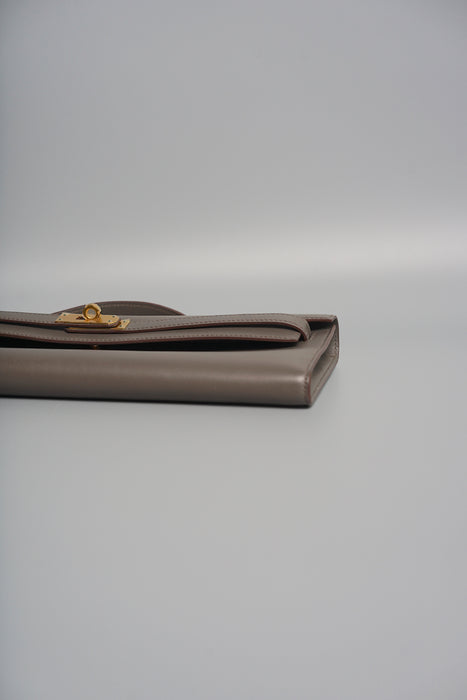 Hermes Kelly Cut in Etain Swift Ghw
