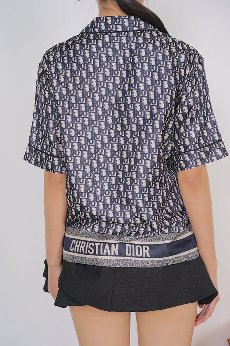 Dior Oblique Jacquard Silk Shirt