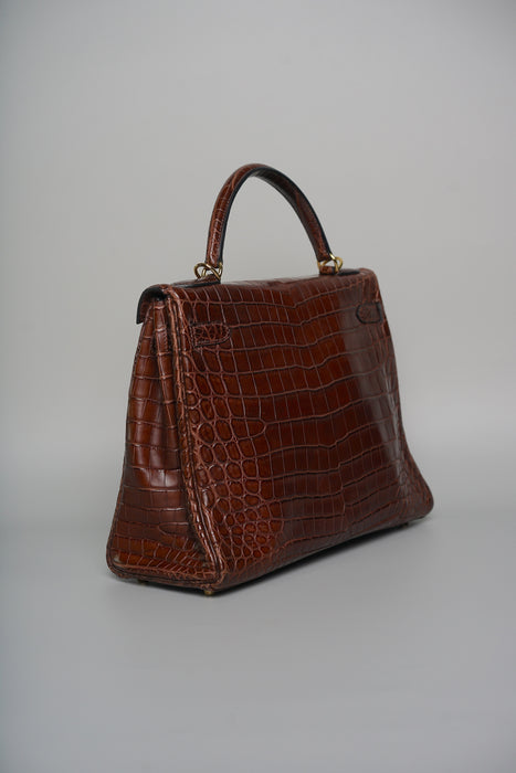 Hermes Kelly 32 Havana Matte Niloticus Ghw