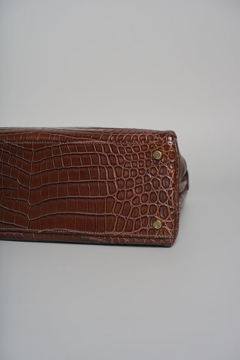 Hermes Kelly 32 Havana Matte Niloticus Ghw