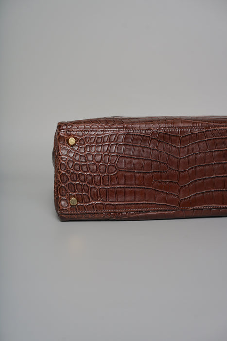 Hermes Kelly 32 Havana Matte Niloticus Ghw