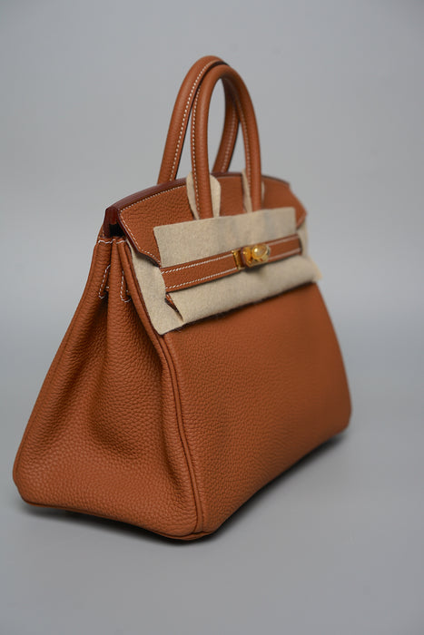 Hermes Birkin 25 in Gold Togo Ghw