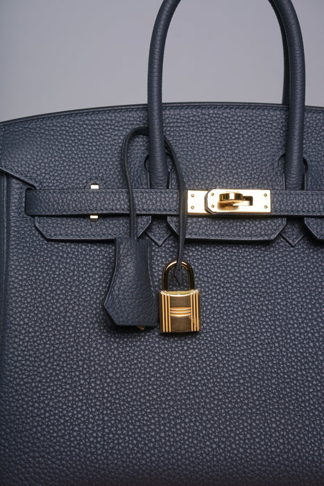 Hermes Birkin 25 in Gris Misty Togo Ghw (Brand New)