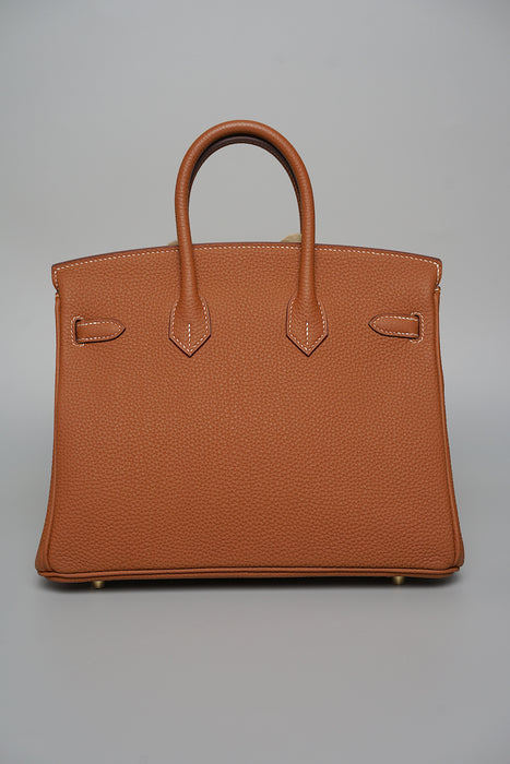 Hermes Birkin 25 in Gold Togo Ghw
