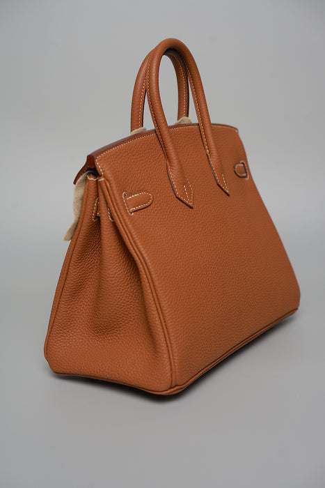 Hermes Birkin 25 in Gold Togo Ghw