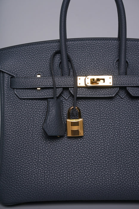 Hermes Birkin 25 in Gris Misty Togo Ghw (Brand New)