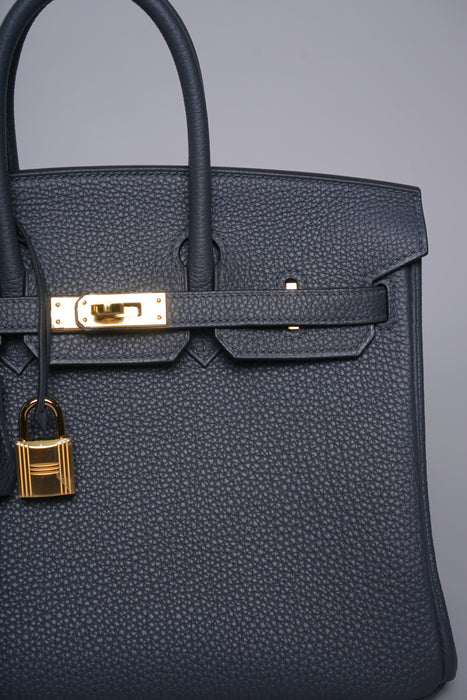 Hermes Birkin 25 in Gris Misty Togo Ghw (Brand New)