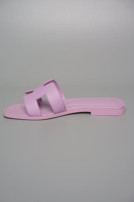 Hermes Oran Sandals in Violet Amethyste Size 35 (Brand New)