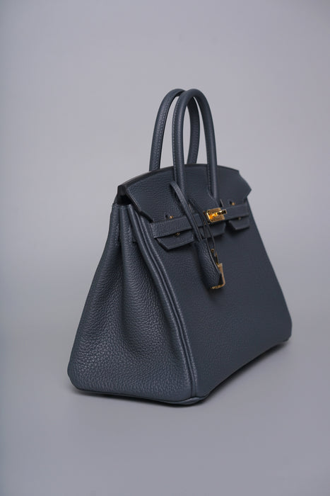 Hermes Birkin 25 in Gris Misty Togo Ghw (Brand New)