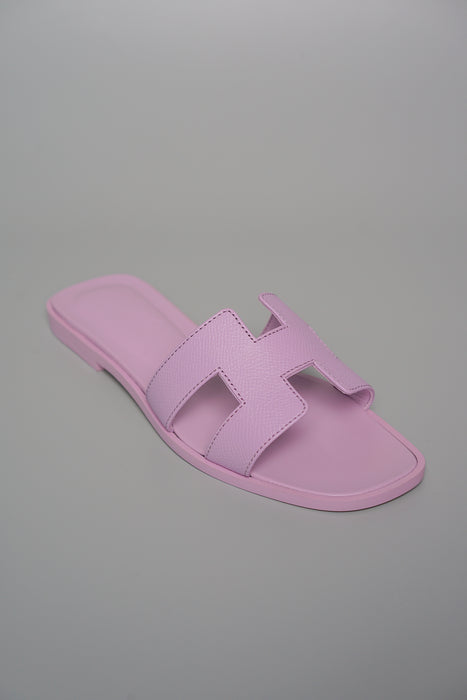 Hermes Oran Sandals in Violet Amethyste Size 35 (Brand New)