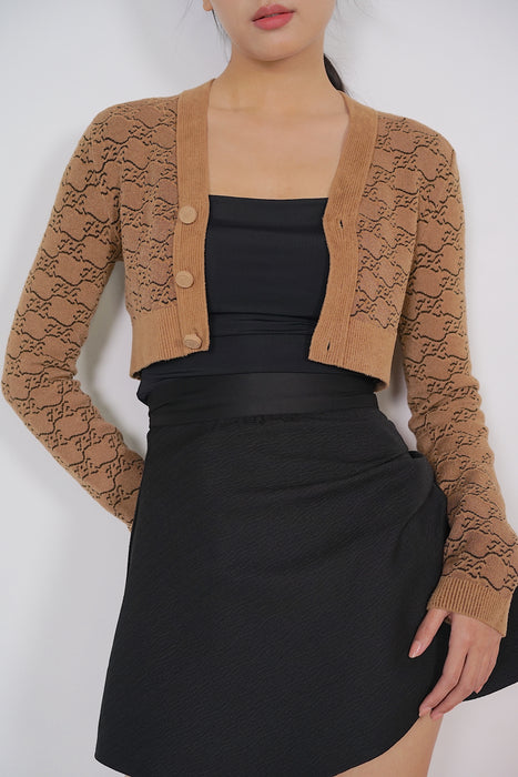 Fendi Cropped Cardigan