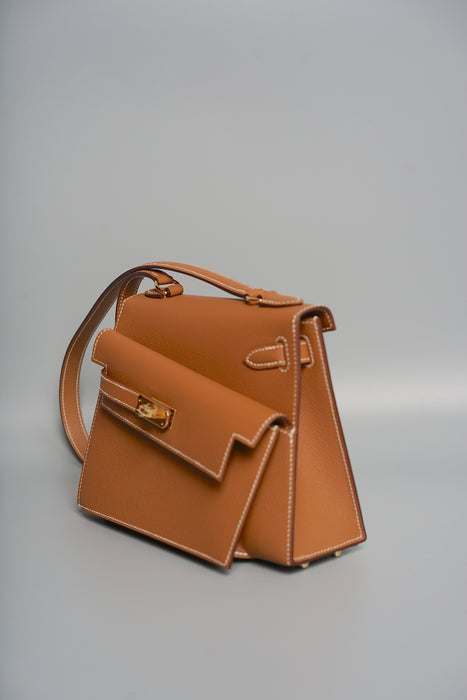 Hermes Kelly Desordre in Gold Epsom Ghw