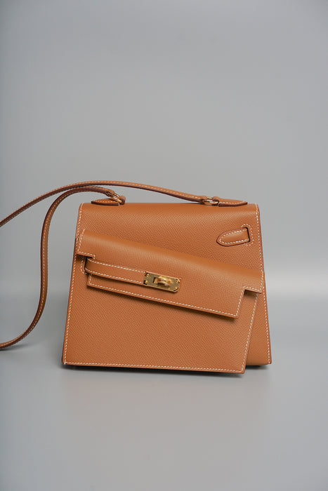 Hermes Kelly Desordre in Gold Epsom Ghw