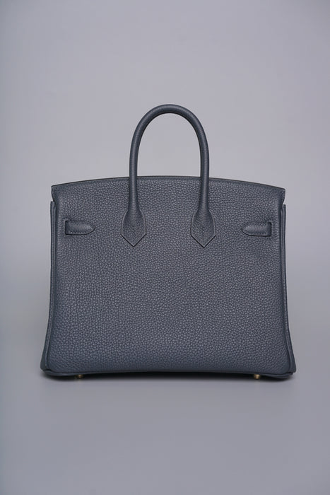 Hermes Birkin 25 in Gris Misty Togo Ghw (Brand New)