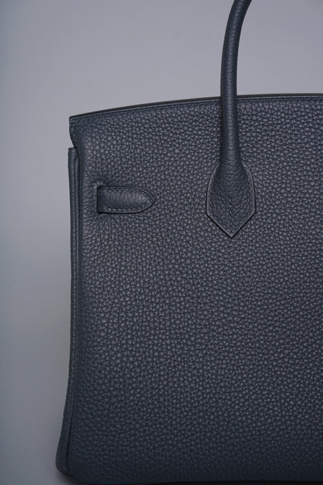 Hermes Birkin 25 in Gris Misty Togo Ghw (Brand New)