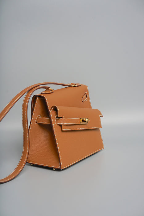 Hermes Kelly Desordre in Gold Epsom Ghw