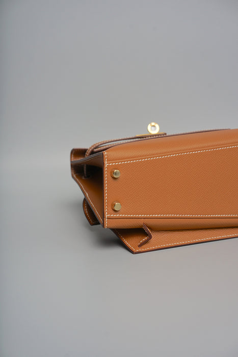 Hermes Kelly Desordre in Gold Epsom Ghw