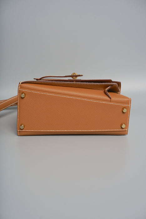 Hermes Kelly Desordre in Gold Epsom Ghw