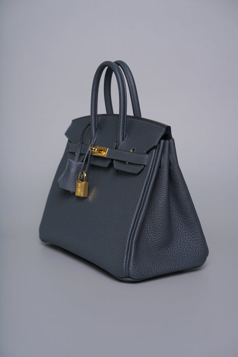 Hermes Birkin 25 in Gris Misty Togo Ghw (Brand New)