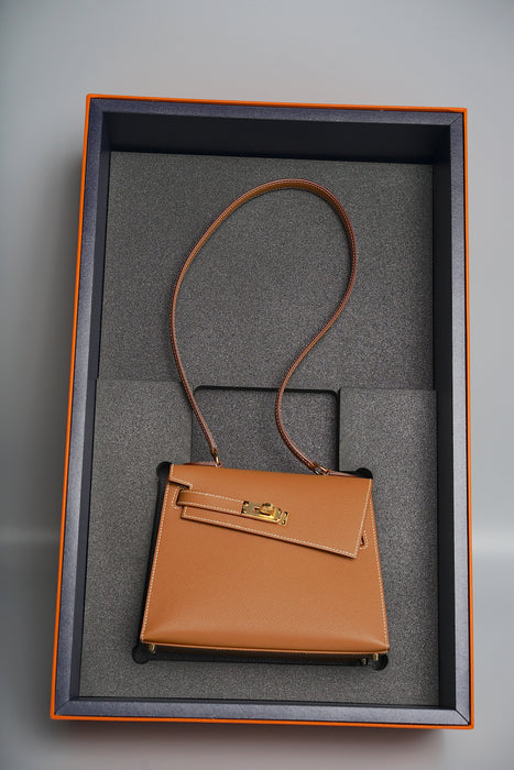 Hermes Kelly Desordre in Gold Epsom Ghw