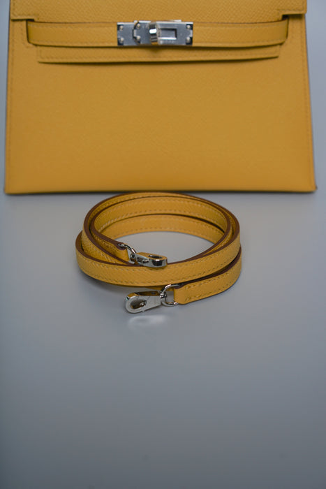 Hermes Kelly 20 in Jaune Ambre Epsom Phw (Brand New)