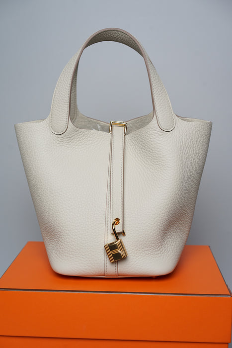 Hermes Picotin 18 in Beton Ghw (Brand New)
