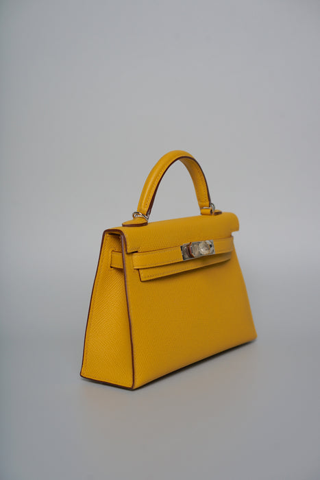Hermes Kelly 20 in Jaune Ambre Epsom Phw (Brand New)