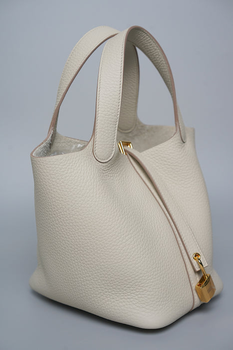 Hermes Picotin 18 in Beton Ghw (Brand New)