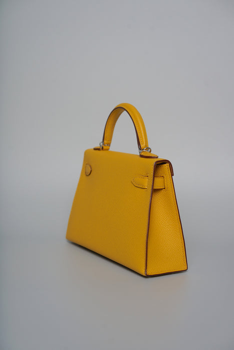 Hermes Kelly 20 in Jaune Ambre Epsom Phw (Brand New)