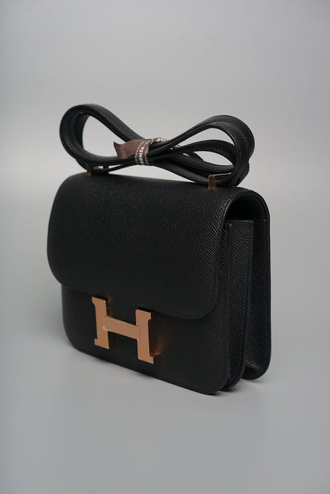 Hermes Constance 18 in Noir Rghw (Brand New)