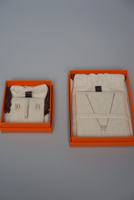 Hermes Mini Pop H Set in Marron Glace Phw (Brand New)