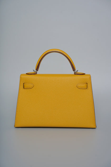 Hermes Kelly 20 in Jaune Ambre Epsom Phw (Brand New)