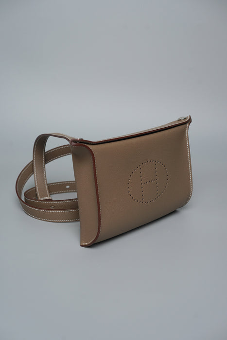 Hermes Videopouches in Etoupe Epsom Phw (Brand New)