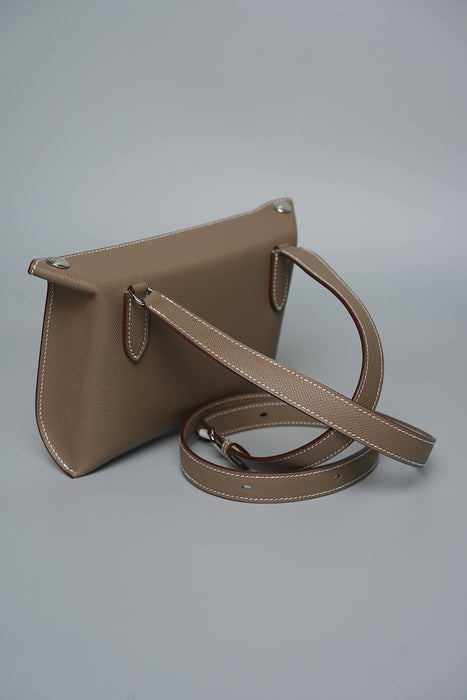Hermes Videopouches in Etoupe Epsom Phw (Brand New)