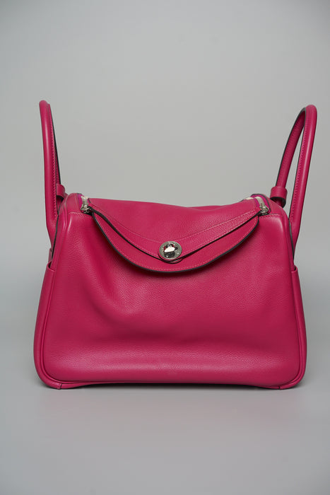 Hermes Lindy 30 in Rose Pourpre Phw