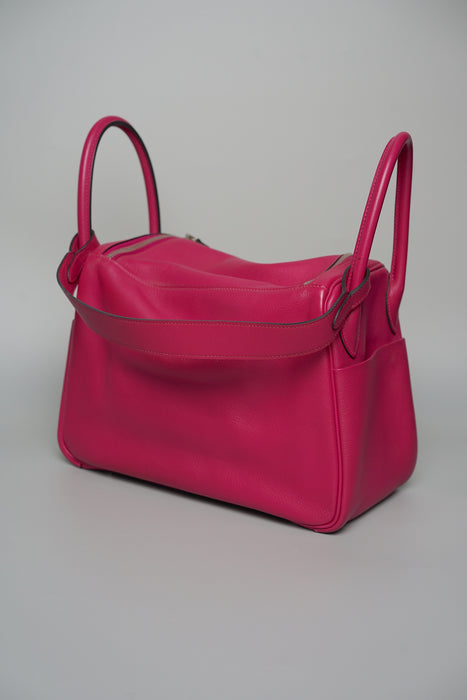 Hermes Lindy 30 in Rose Pourpre Phw