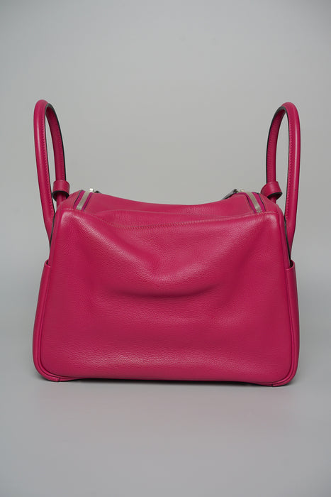 Hermes Lindy 30 in Rose Pourpre Phw