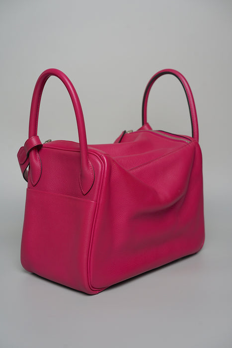 Hermes Lindy 30 in Rose Pourpre Phw